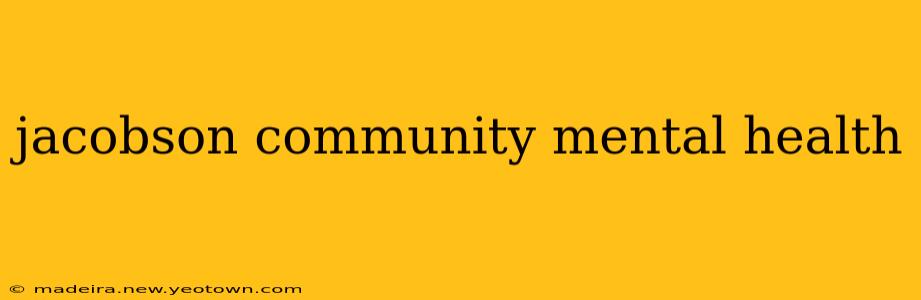 jacobson community mental health