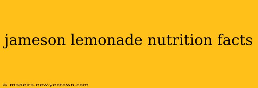 jameson lemonade nutrition facts