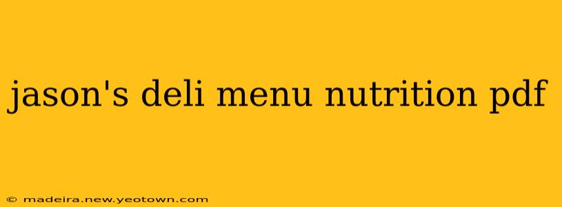 jason's deli menu nutrition pdf