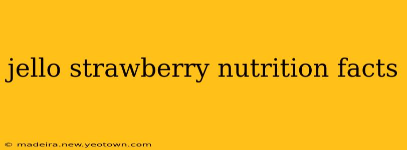 jello strawberry nutrition facts