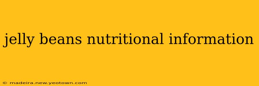 jelly beans nutritional information