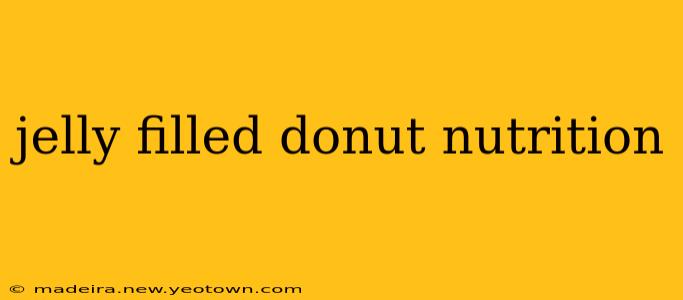 jelly filled donut nutrition