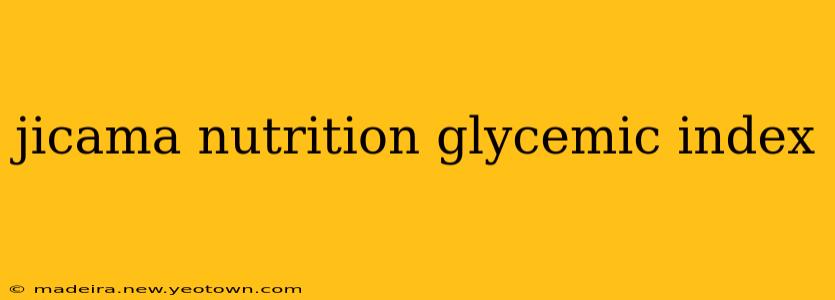 jicama nutrition glycemic index