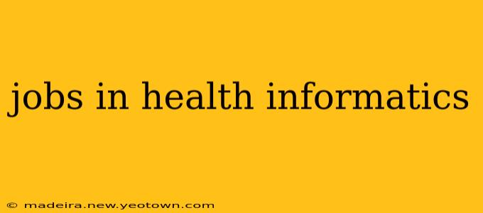 jobs in health informatics