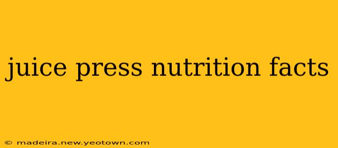 juice press nutrition facts