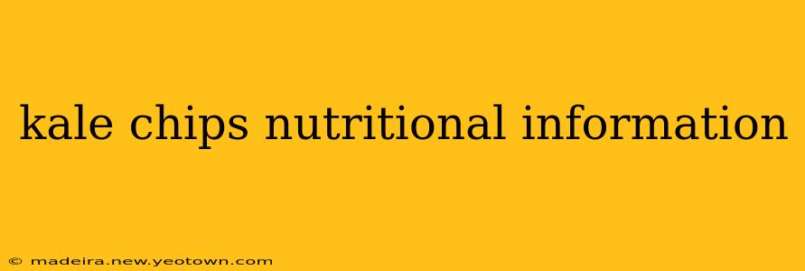 kale chips nutritional information