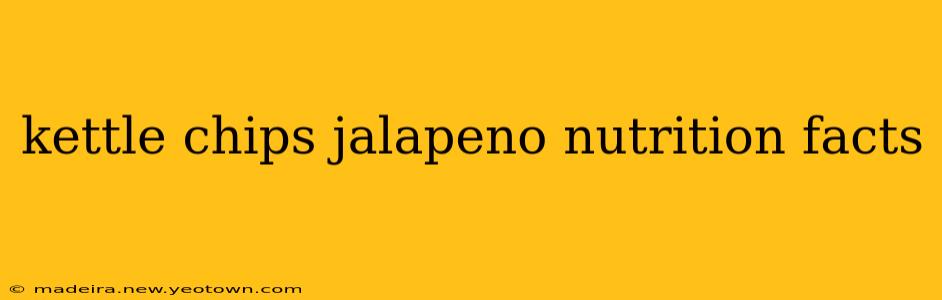 kettle chips jalapeno nutrition facts