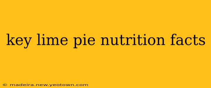 key lime pie nutrition facts