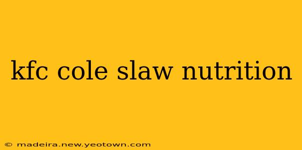 kfc cole slaw nutrition