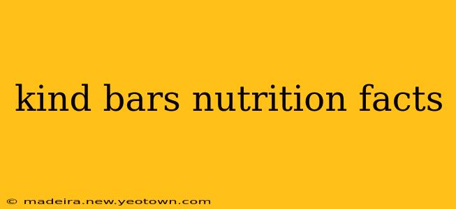 kind bars nutrition facts
