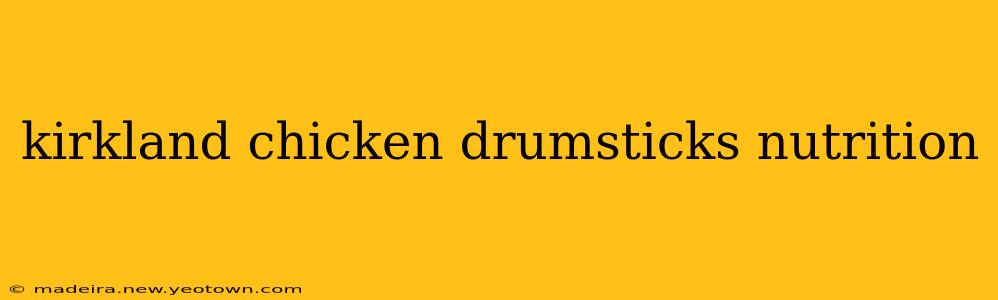 kirkland chicken drumsticks nutrition