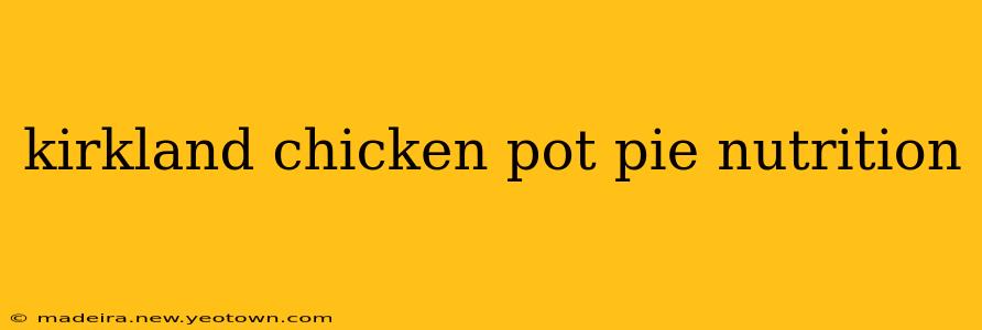 kirkland chicken pot pie nutrition