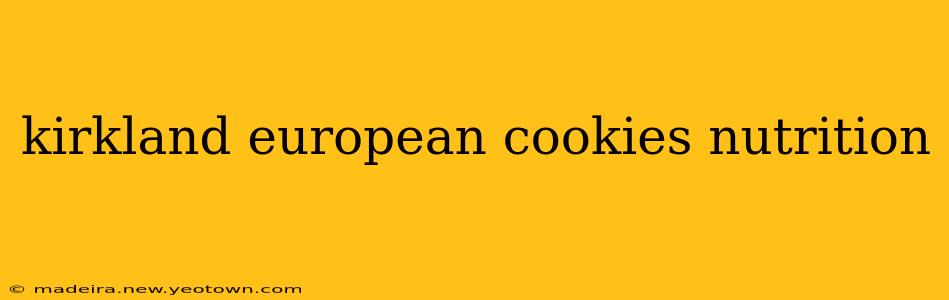 kirkland european cookies nutrition