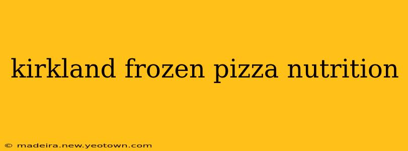 kirkland frozen pizza nutrition