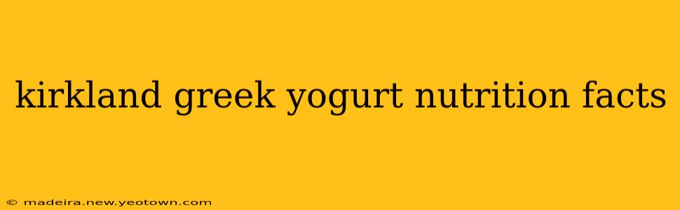 kirkland greek yogurt nutrition facts