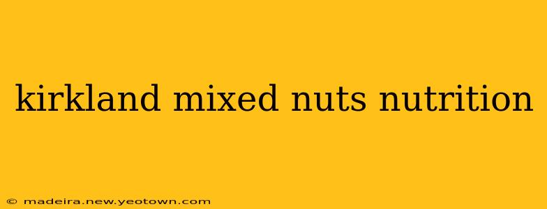 kirkland mixed nuts nutrition