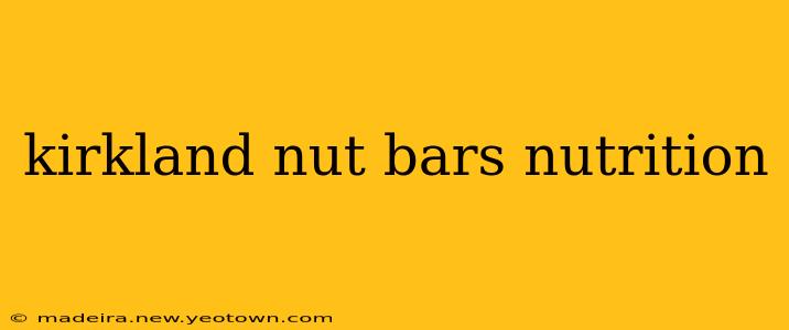 kirkland nut bars nutrition