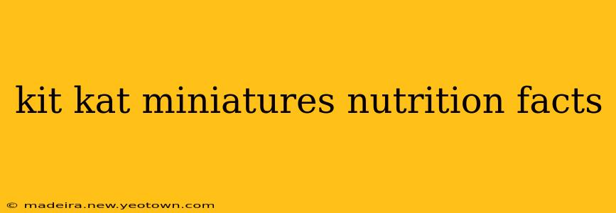kit kat miniatures nutrition facts