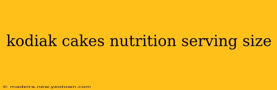 kodiak cakes nutrition serving size