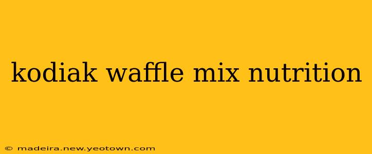 kodiak waffle mix nutrition