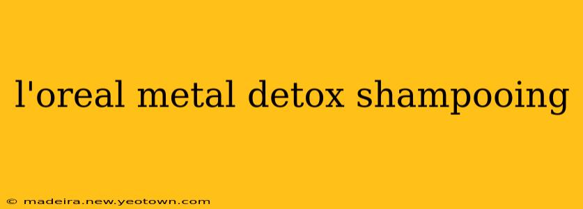 l'oreal metal detox shampooing