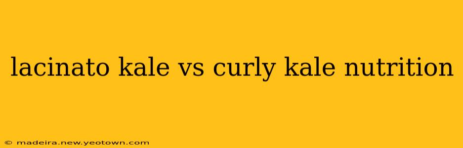 lacinato kale vs curly kale nutrition