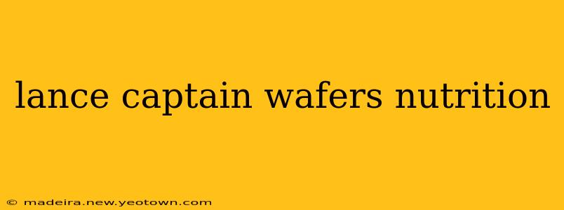 lance captain wafers nutrition