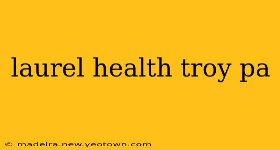 laurel health troy pa