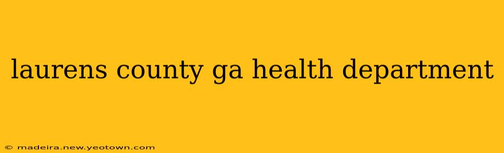 laurens county ga health department