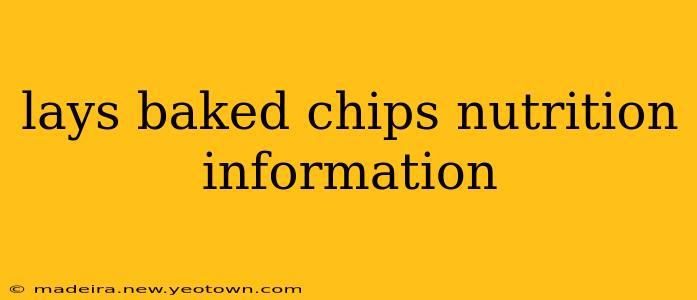 lays baked chips nutrition information
