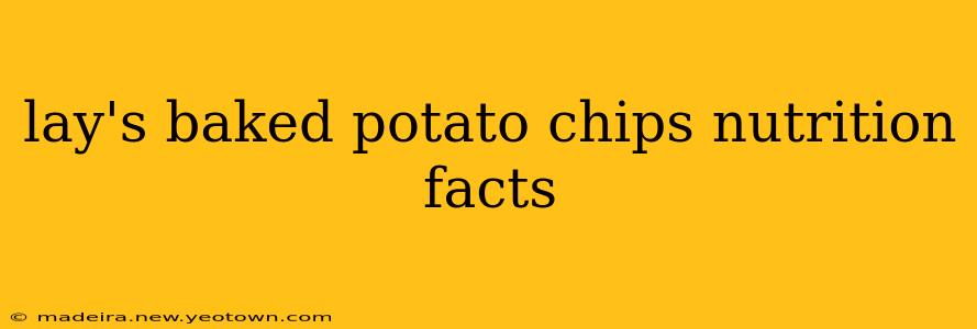 lay's baked potato chips nutrition facts