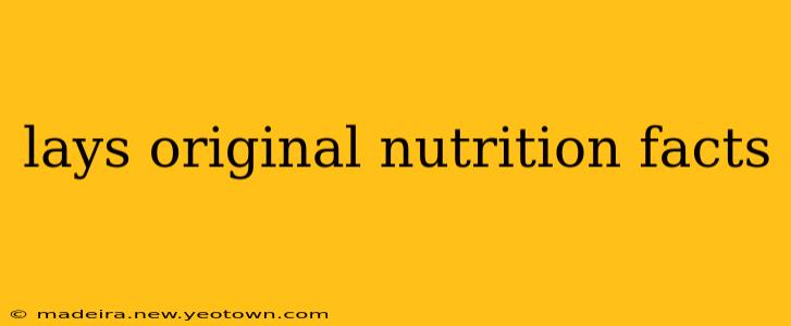 lays original nutrition facts
