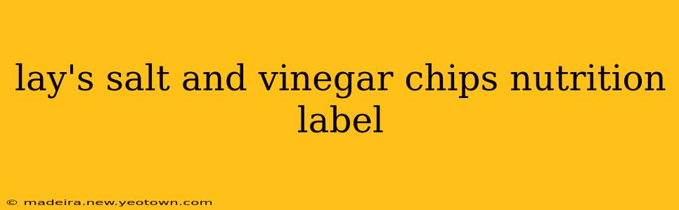 lay's salt and vinegar chips nutrition label