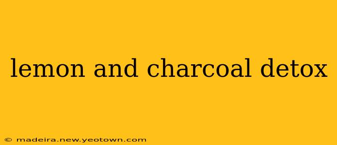 lemon and charcoal detox