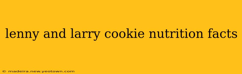 lenny and larry cookie nutrition facts