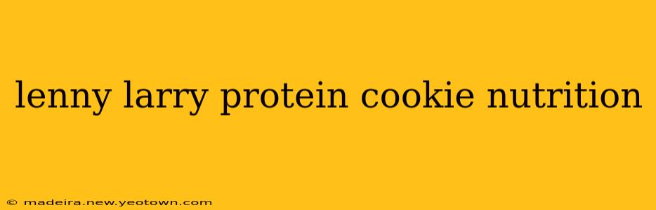 lenny larry protein cookie nutrition