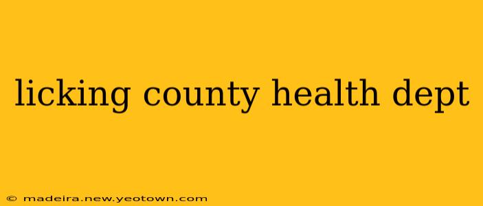 licking county health dept