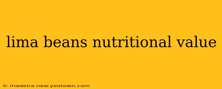 lima beans nutritional value