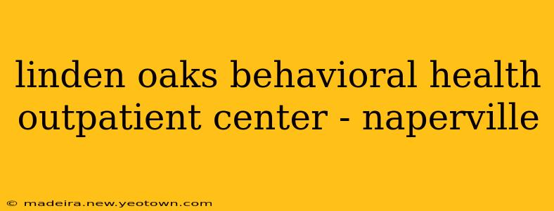 linden oaks behavioral health outpatient center - naperville