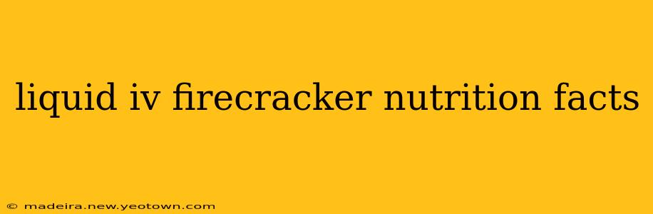 liquid iv firecracker nutrition facts