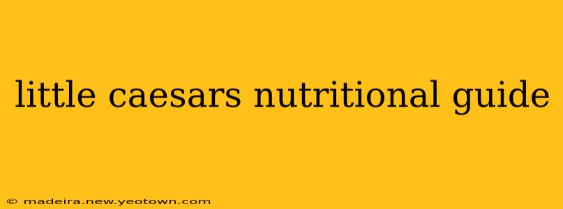 little caesars nutritional guide