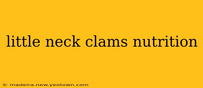 little neck clams nutrition