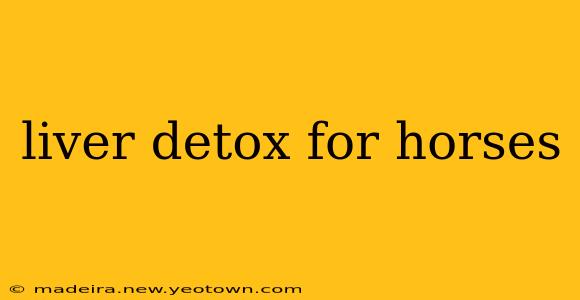 liver detox for horses