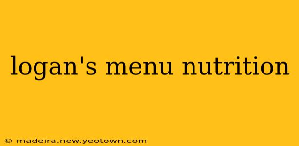 logan's menu nutrition