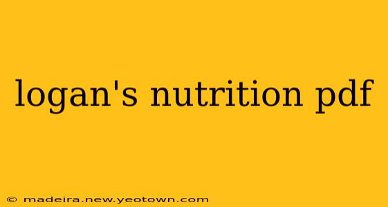 logan's nutrition pdf