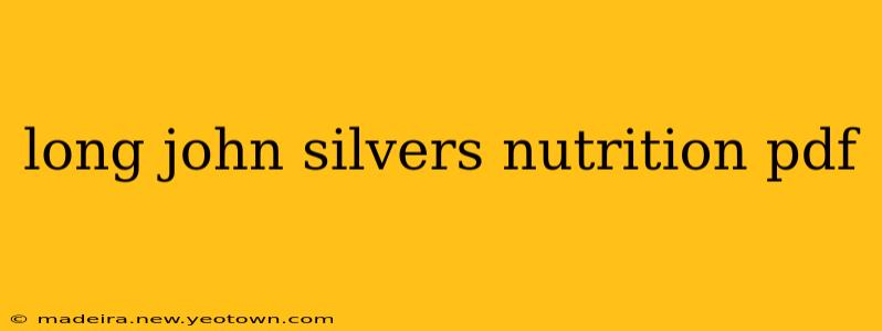 long john silvers nutrition pdf