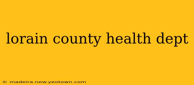 lorain county health dept