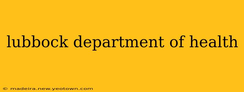 lubbock department of health