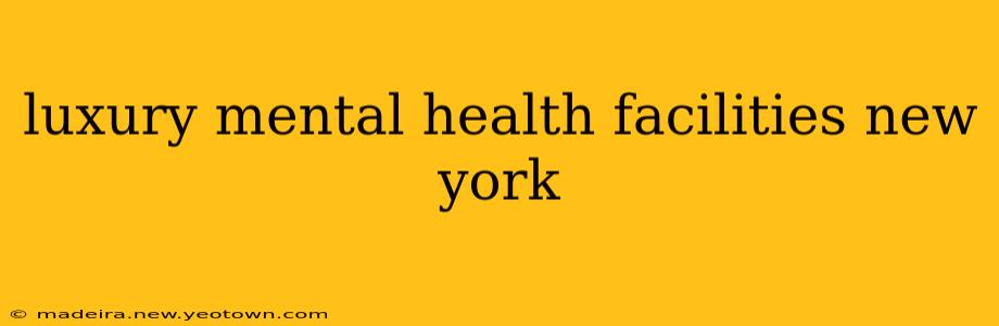 luxury mental health facilities new york