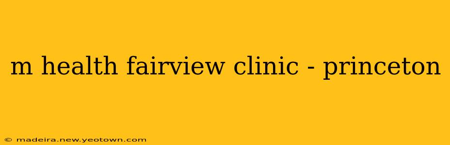 m health fairview clinic - princeton